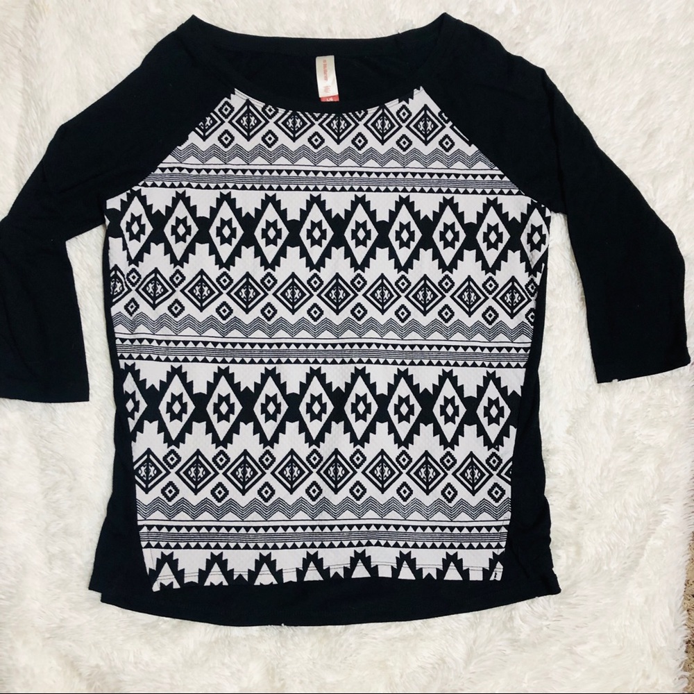 Aztec patterned top